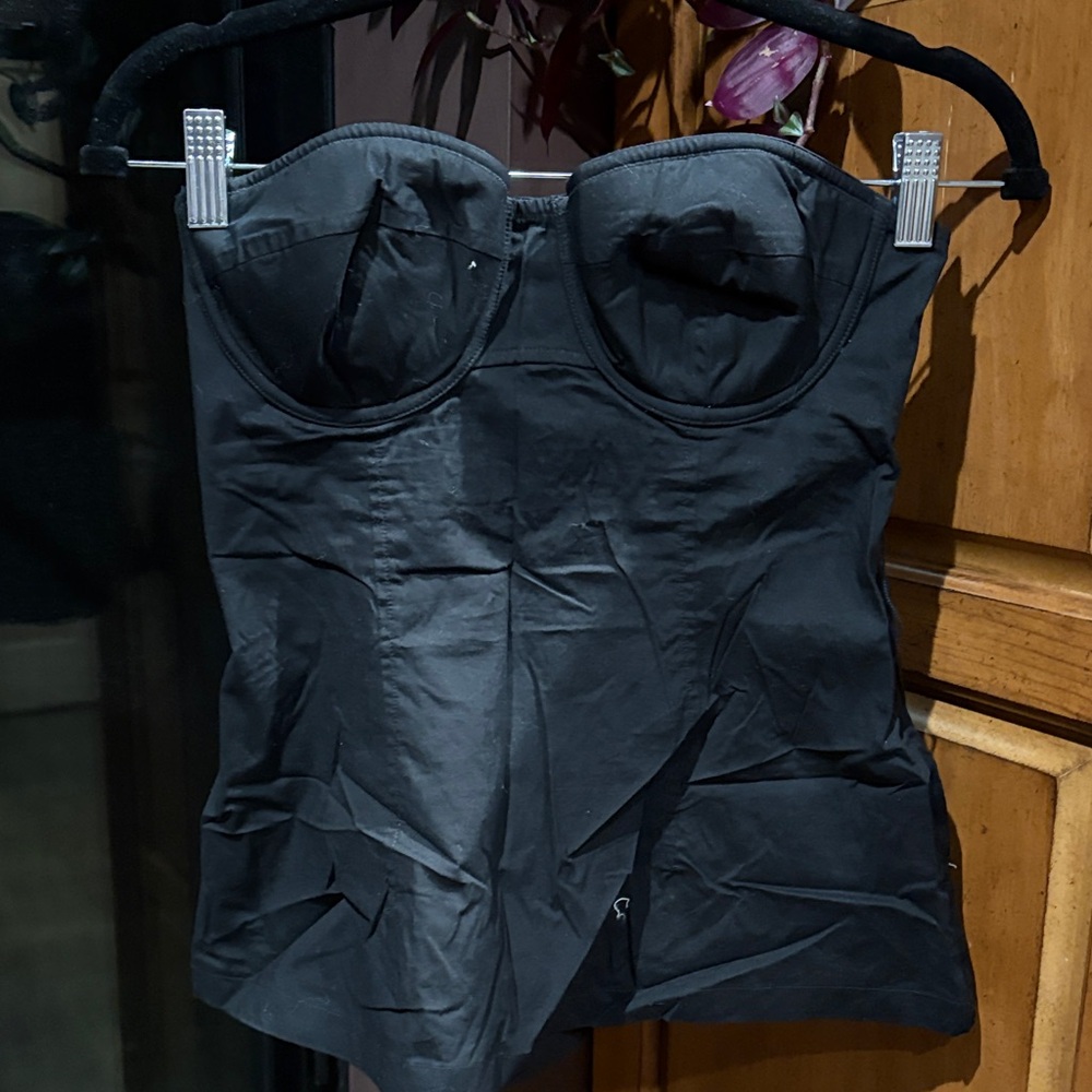 Moda International/Victorias Secret Black Strapless Bustier